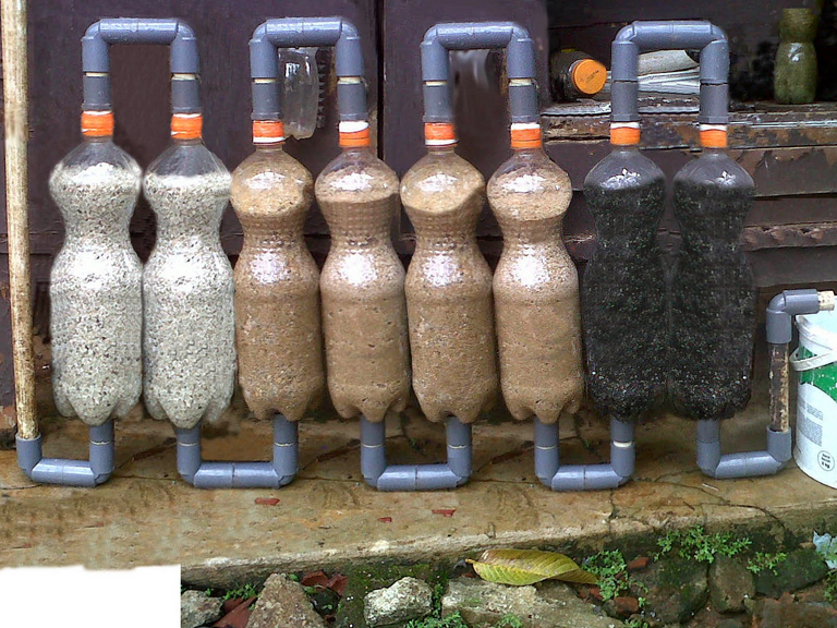 Filter air jaring sabut kelapa