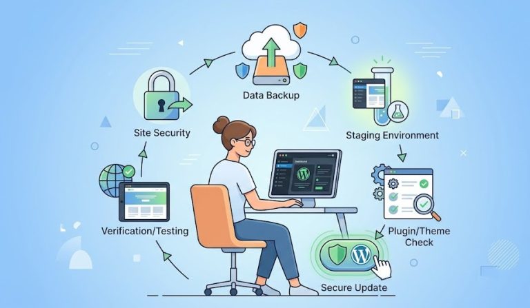 cara update WordPress aman