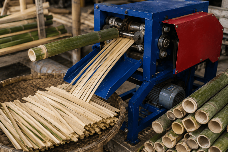 cara mempercepat pemotongan bambu