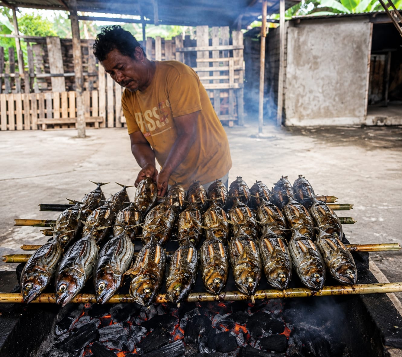 pengasapan ikan skala usaha